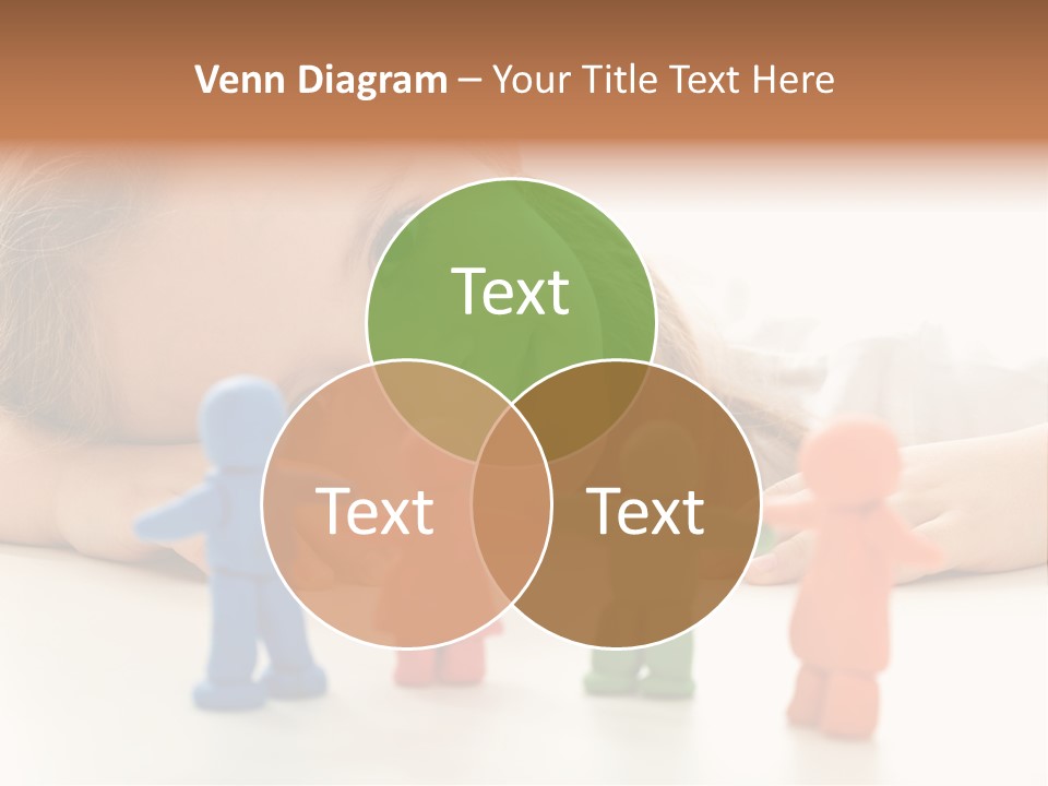 A Young Girl Laying On The Floor With A Group Of Toy People PowerPoint Template