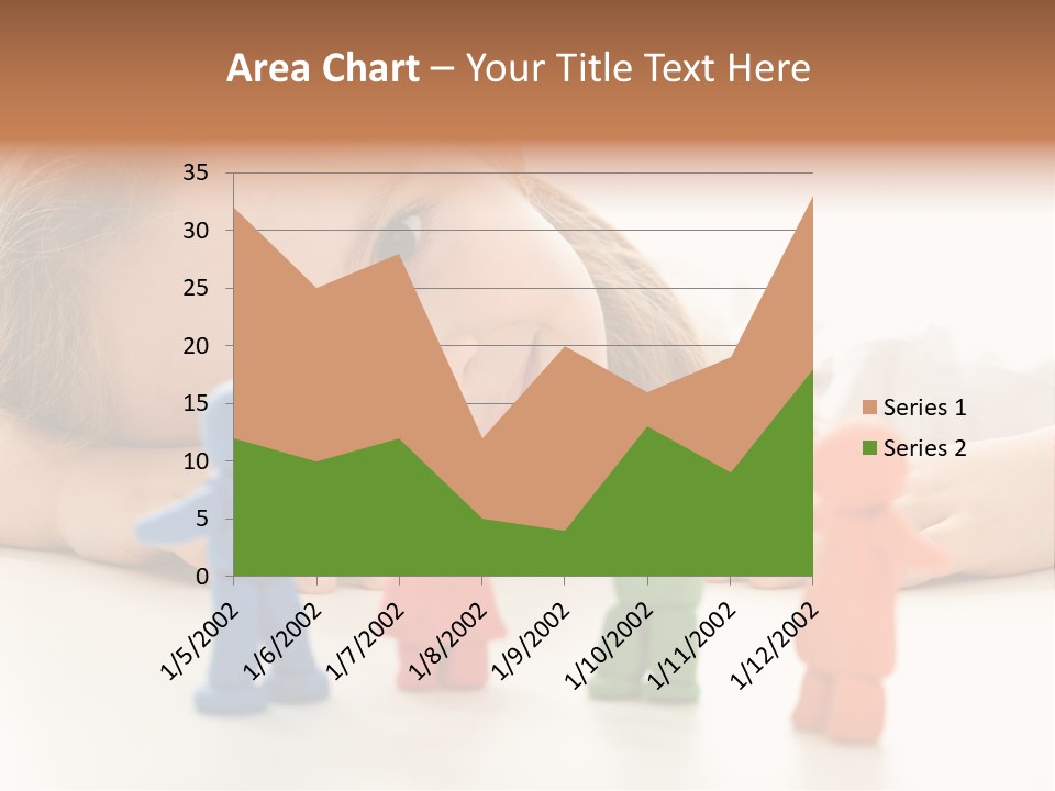 A Young Girl Laying On The Floor With A Group Of Toy People PowerPoint Template