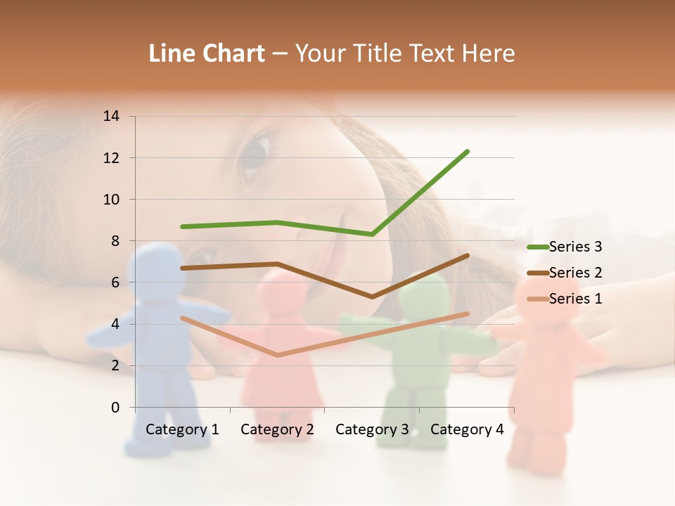 A Young Girl Laying On The Floor With A Group Of Toy People PowerPoint Template