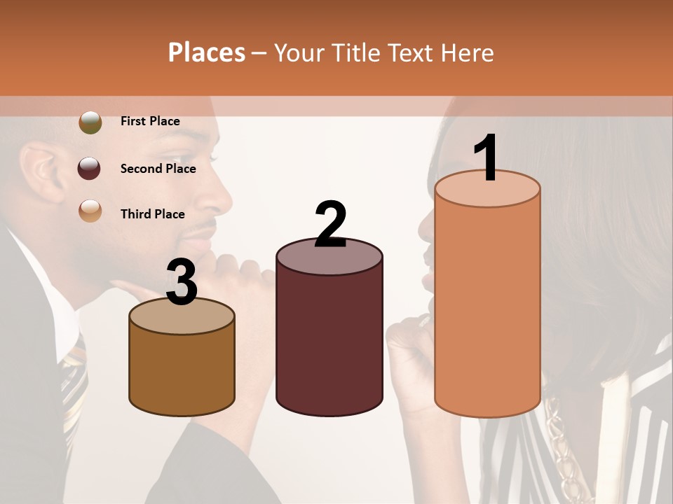 A Man And A Woman Looking At Each Other PowerPoint Template
