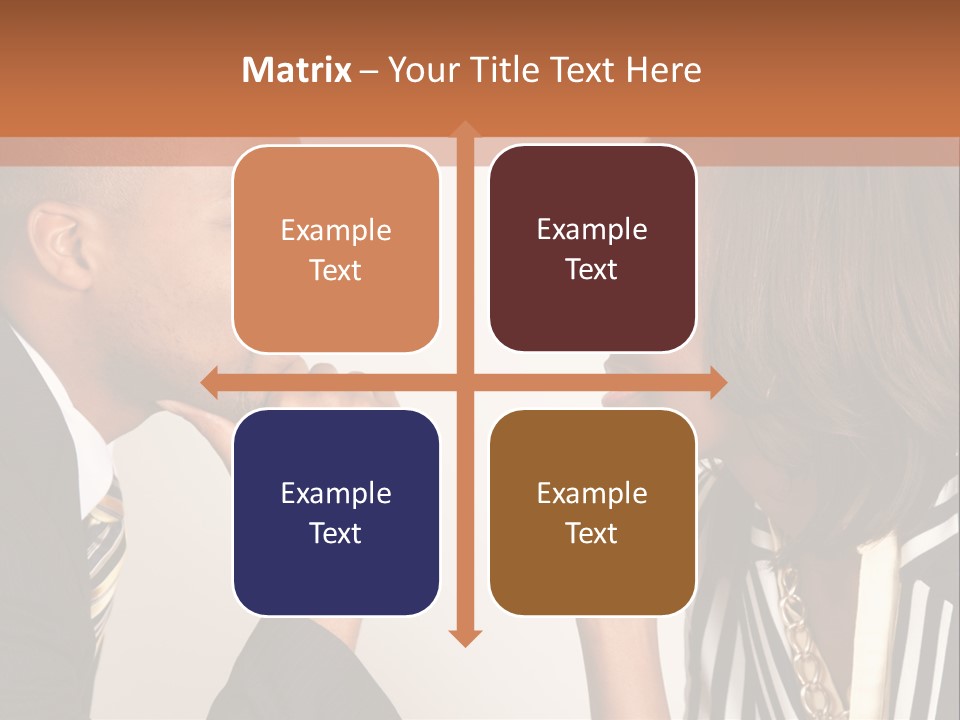 A Man And A Woman Looking At Each Other PowerPoint Template