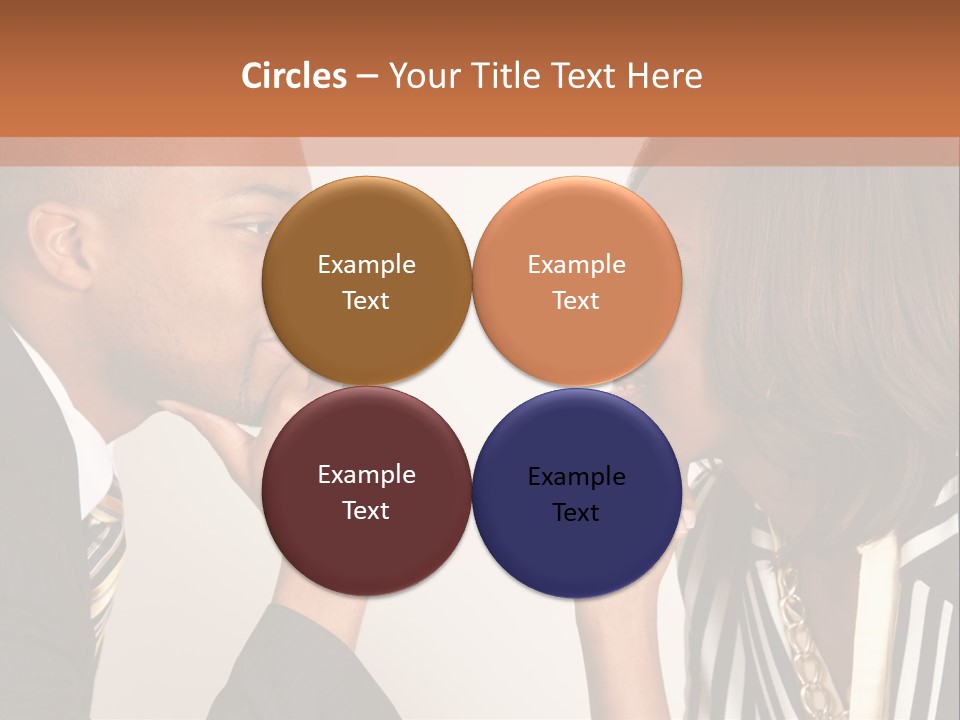 A Man And A Woman Looking At Each Other PowerPoint Template