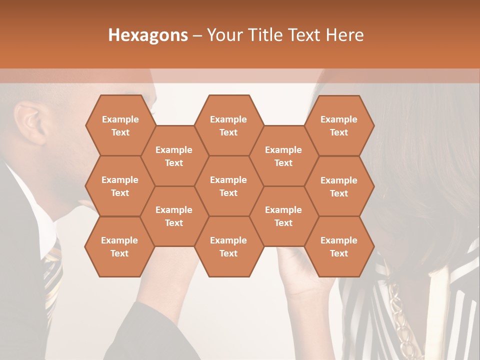 A Man And A Woman Looking At Each Other PowerPoint Template