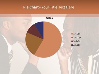 A Man And A Woman Looking At Each Other PowerPoint Template