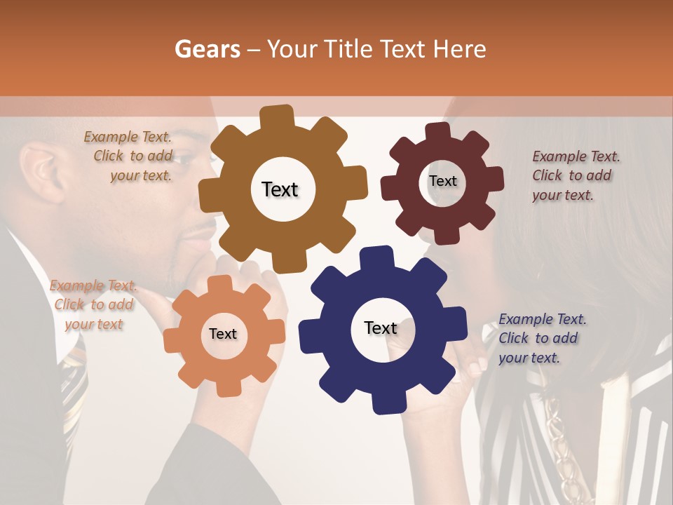 A Man And A Woman Looking At Each Other PowerPoint Template