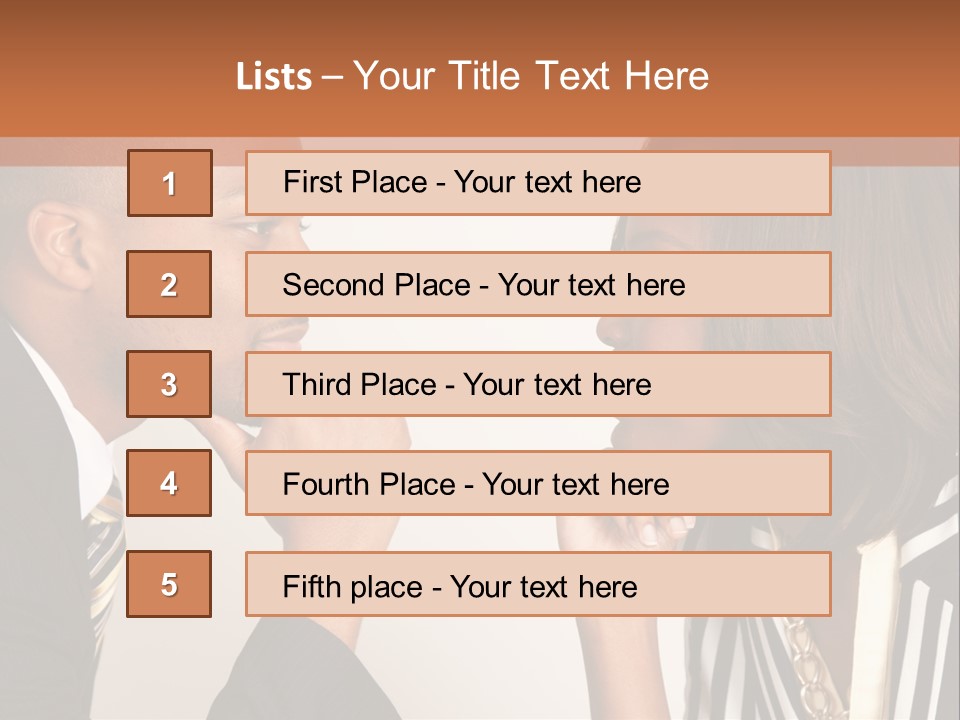 A Man And A Woman Looking At Each Other PowerPoint Template