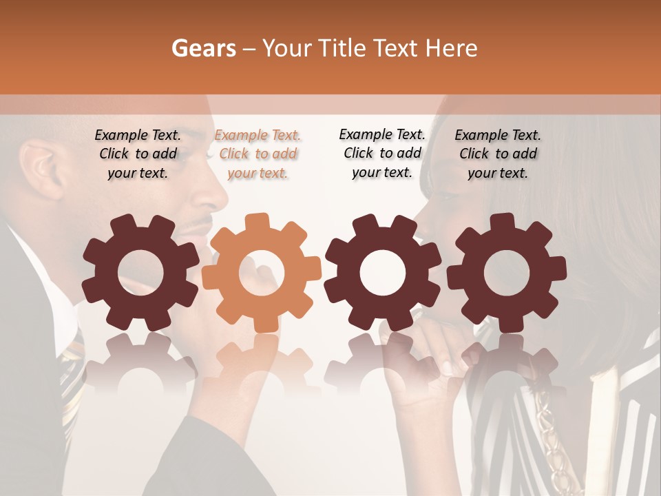 A Man And A Woman Looking At Each Other PowerPoint Template