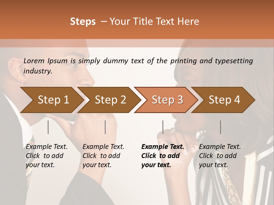 A Man And A Woman Looking At Each Other PowerPoint Template