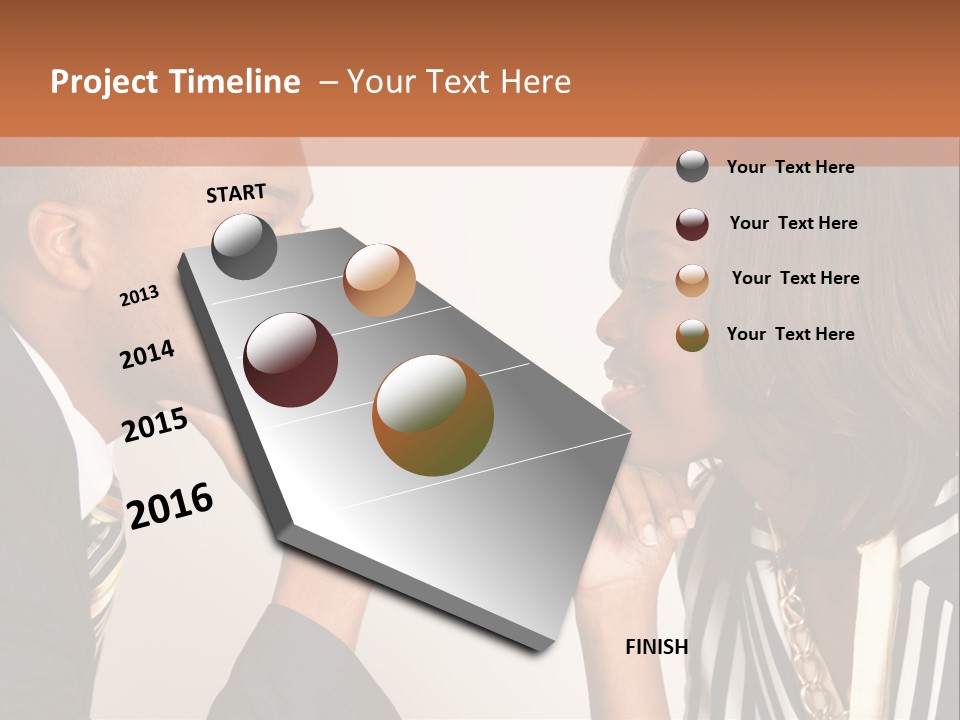 A Man And A Woman Looking At Each Other PowerPoint Template