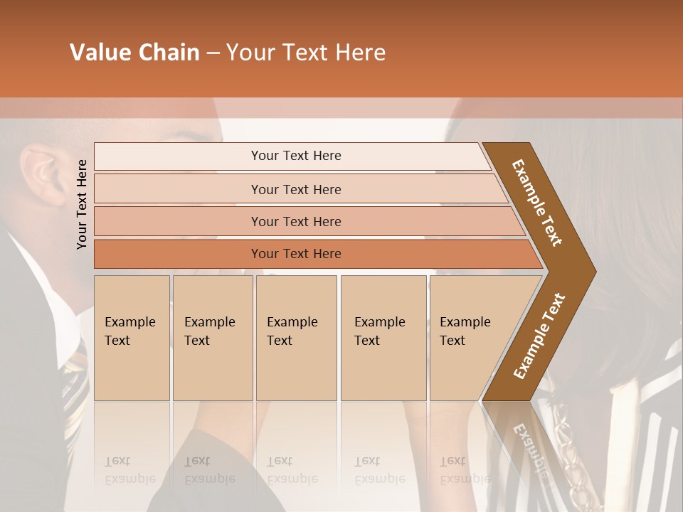 A Man And A Woman Looking At Each Other PowerPoint Template