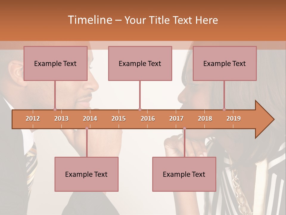 A Man And A Woman Looking At Each Other PowerPoint Template