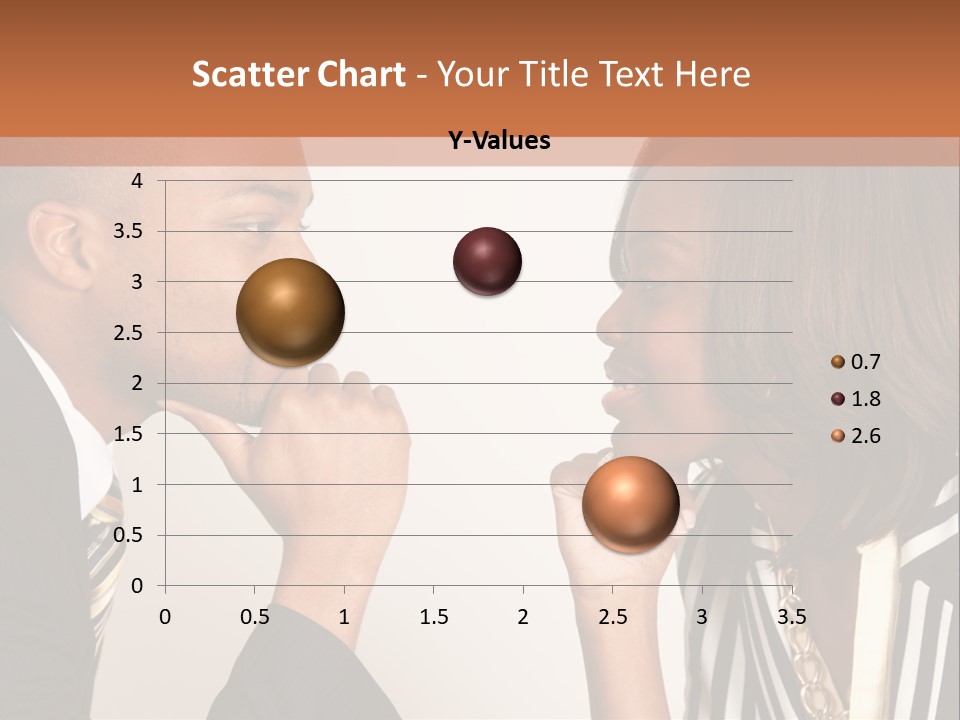 A Man And A Woman Looking At Each Other PowerPoint Template