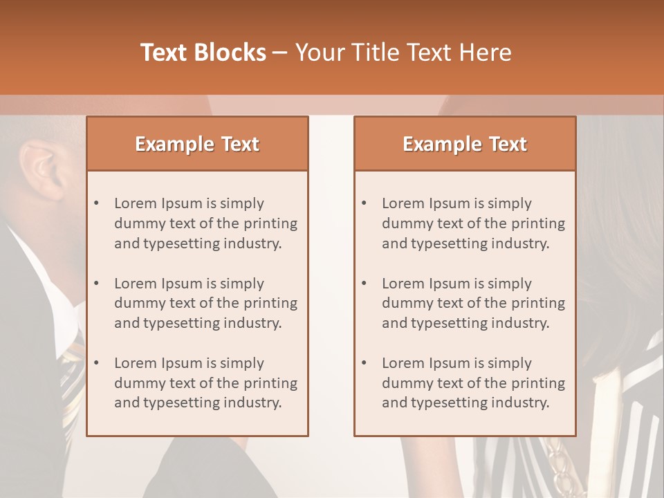 A Man And A Woman Looking At Each Other PowerPoint Template