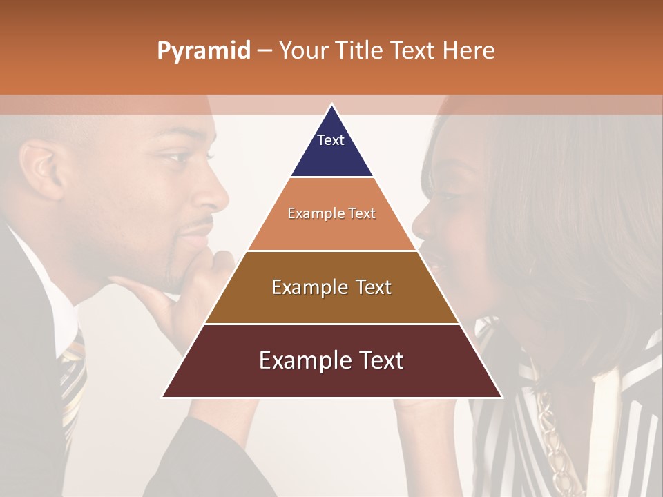 A Man And A Woman Looking At Each Other PowerPoint Template