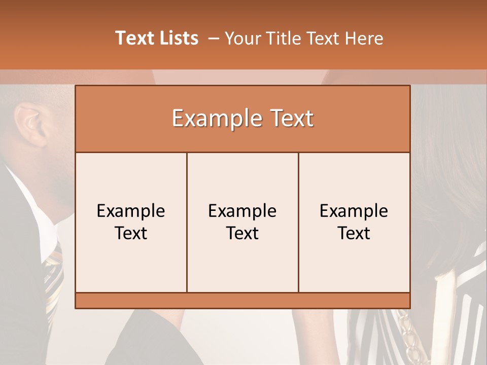 A Man And A Woman Looking At Each Other PowerPoint Template