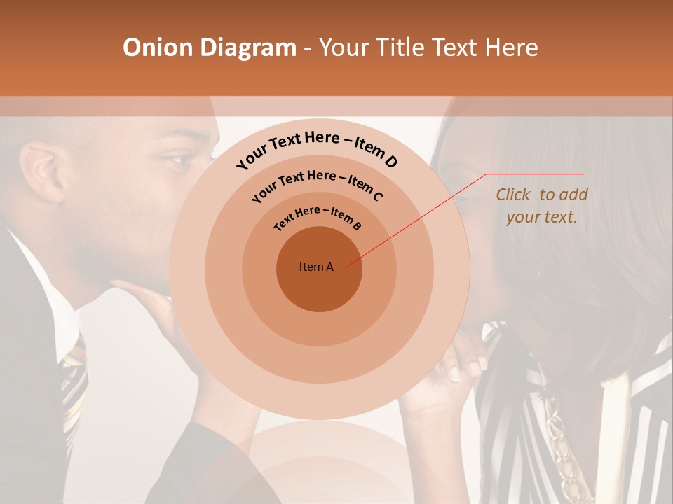 A Man And A Woman Looking At Each Other PowerPoint Template
