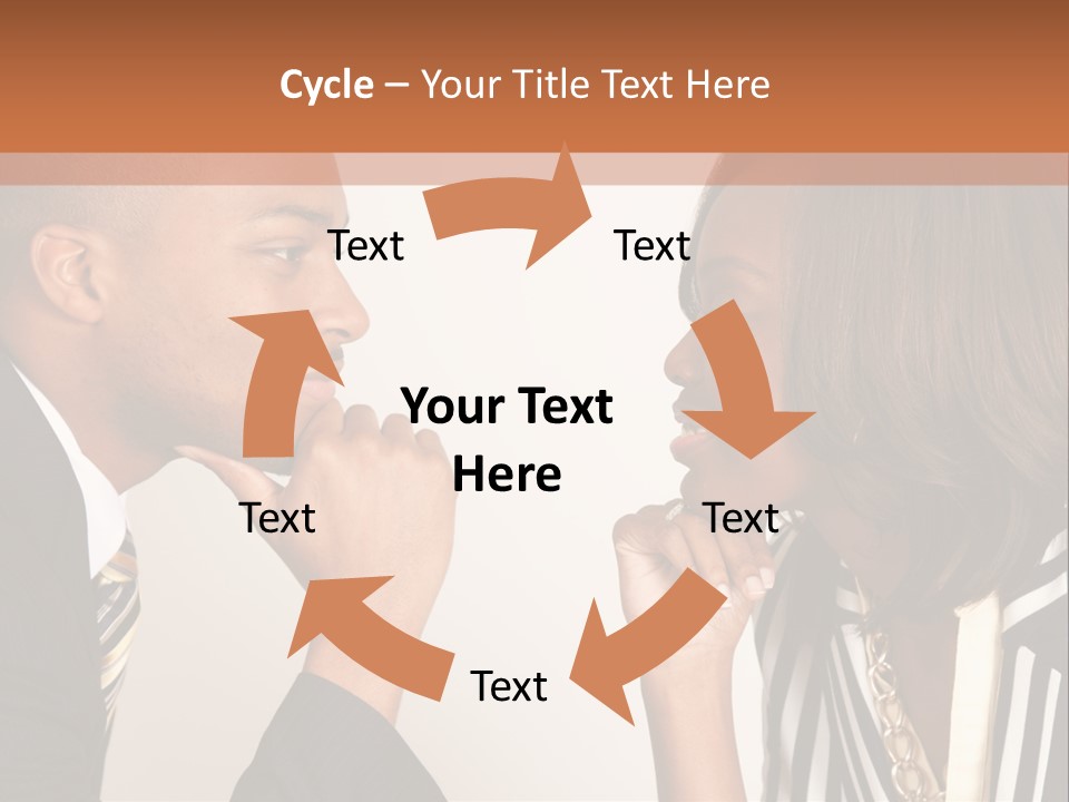 A Man And A Woman Looking At Each Other PowerPoint Template