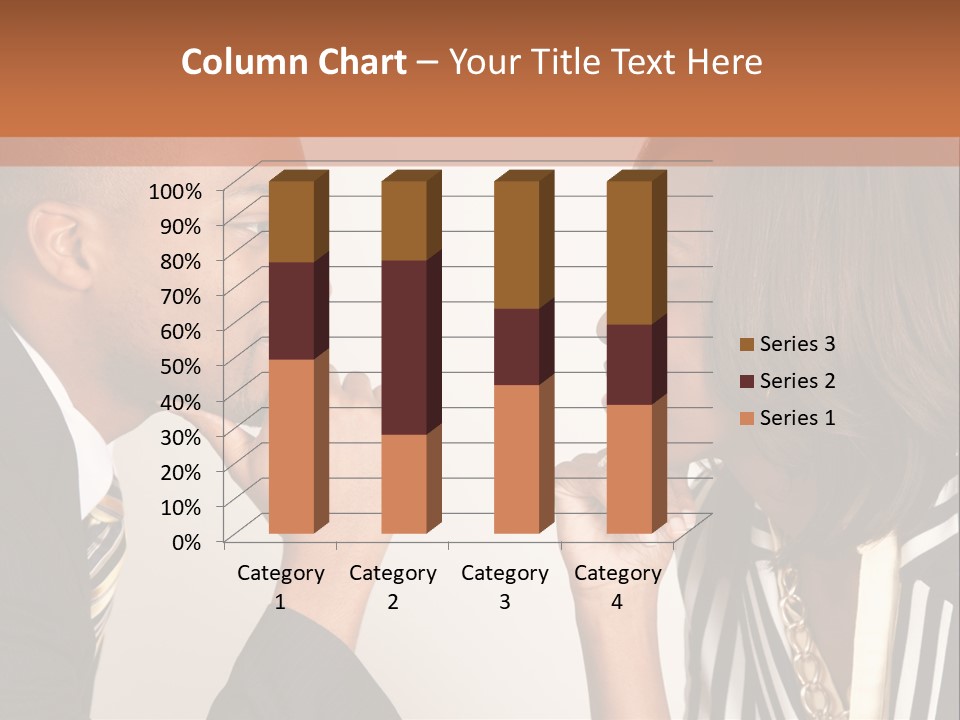 A Man And A Woman Looking At Each Other PowerPoint Template
