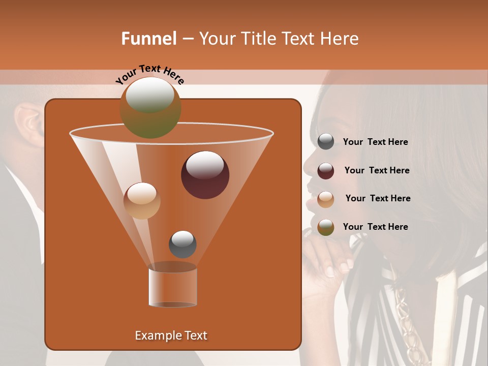 A Man And A Woman Looking At Each Other PowerPoint Template