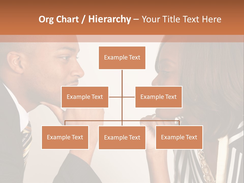 A Man And A Woman Looking At Each Other PowerPoint Template