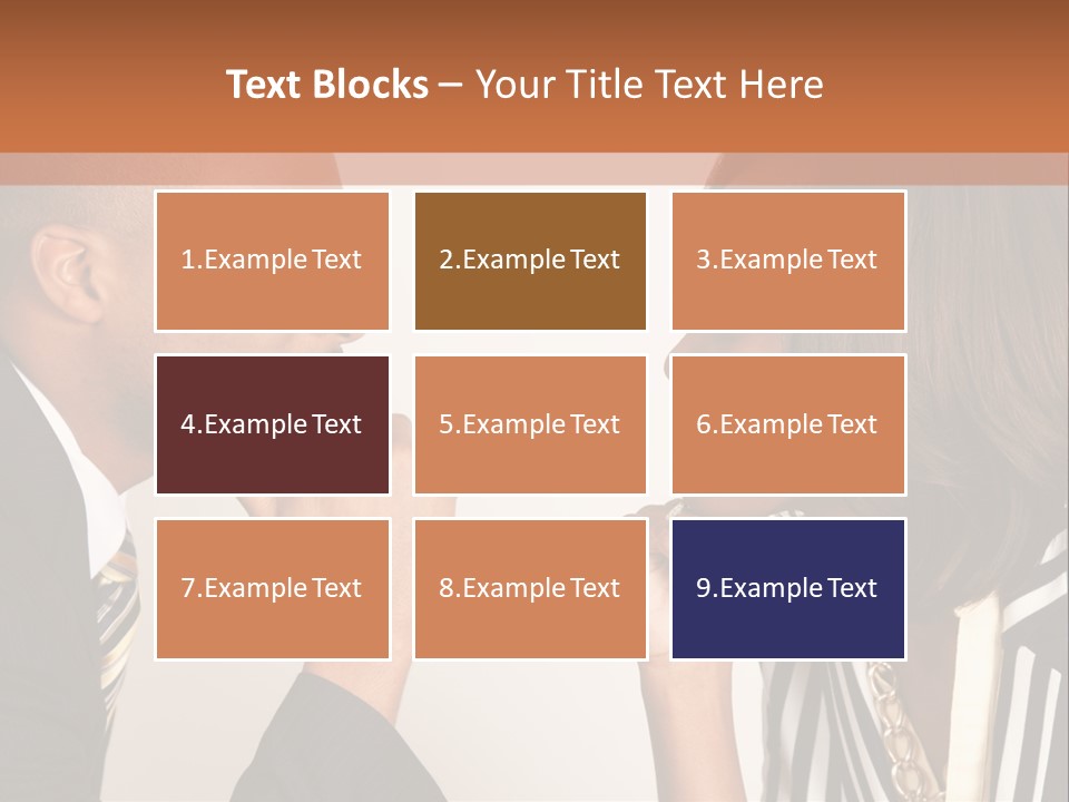 A Man And A Woman Looking At Each Other PowerPoint Template
