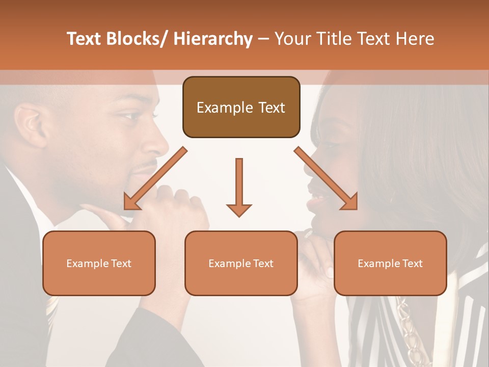 A Man And A Woman Looking At Each Other PowerPoint Template