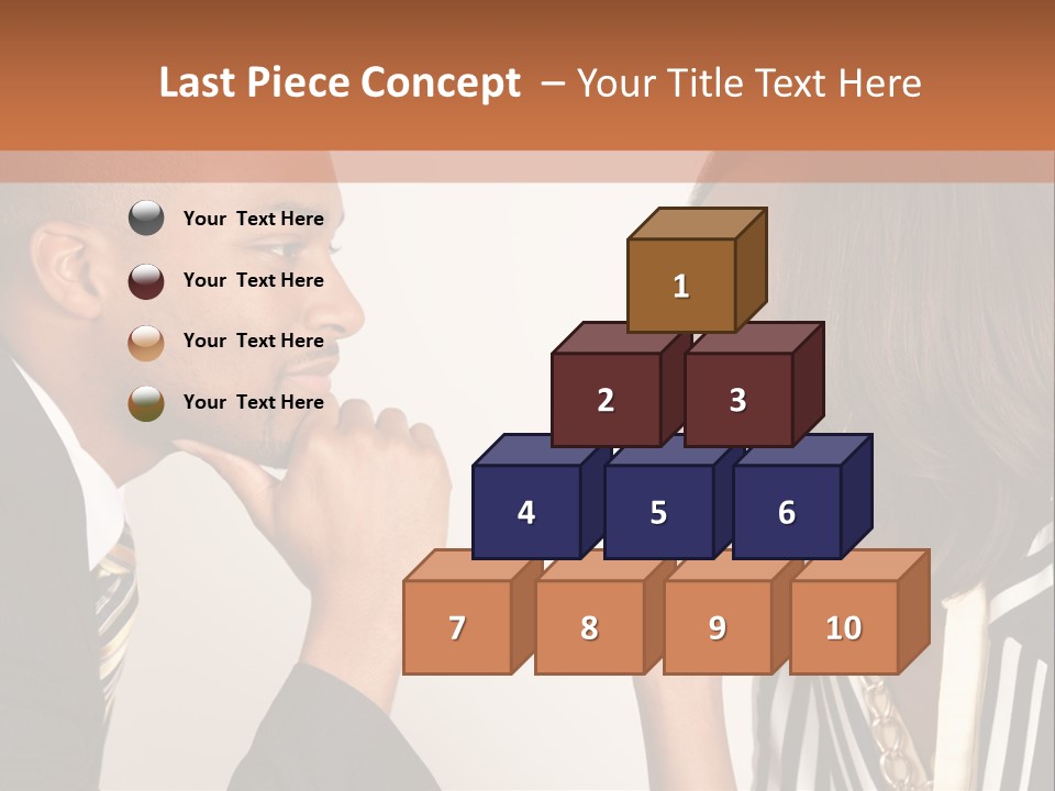 A Man And A Woman Looking At Each Other PowerPoint Template
