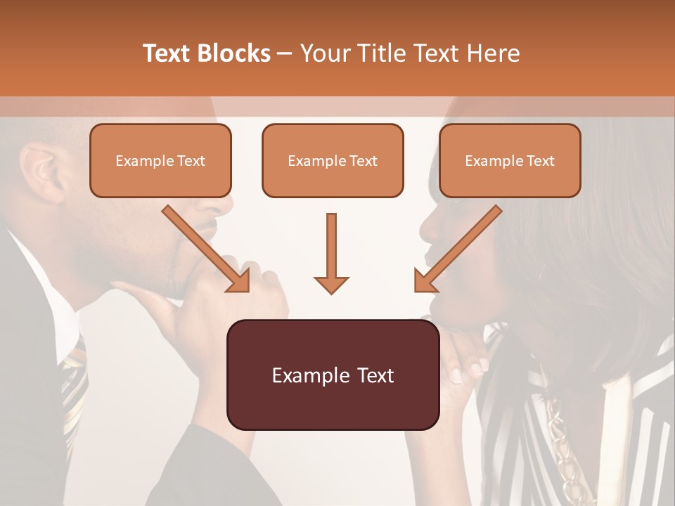A Man And A Woman Looking At Each Other PowerPoint Template