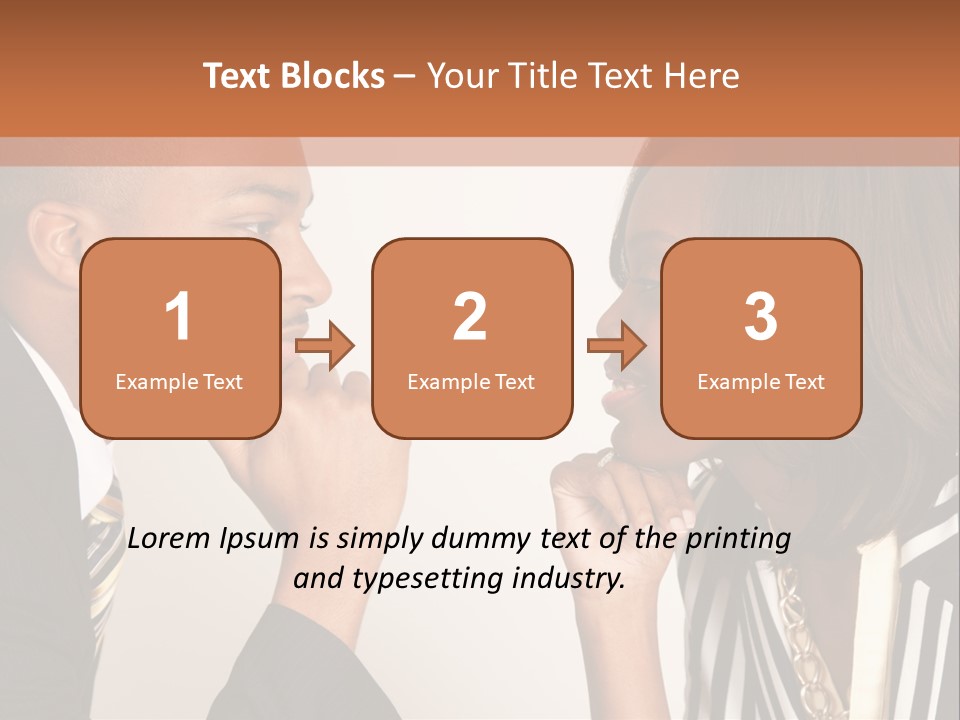 A Man And A Woman Looking At Each Other PowerPoint Template