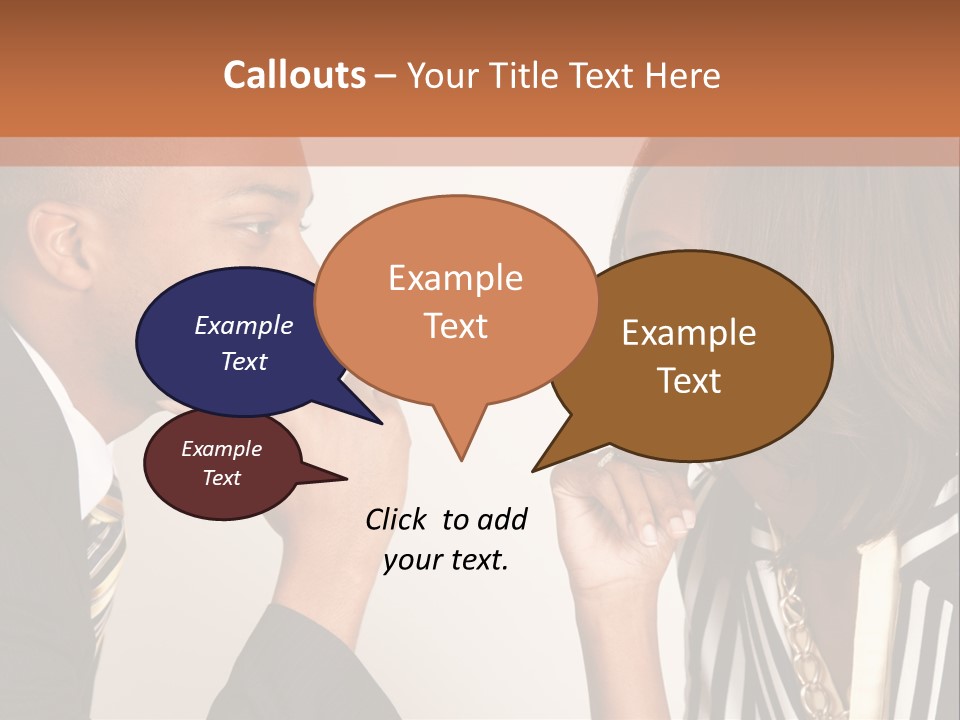 A Man And A Woman Looking At Each Other PowerPoint Template