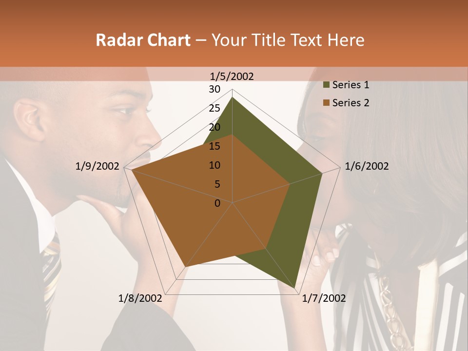 A Man And A Woman Looking At Each Other PowerPoint Template