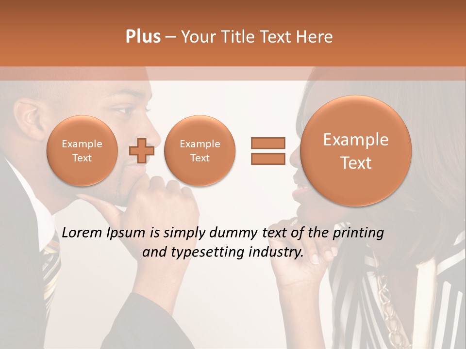 A Man And A Woman Looking At Each Other PowerPoint Template