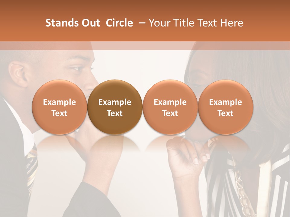 A Man And A Woman Looking At Each Other PowerPoint Template