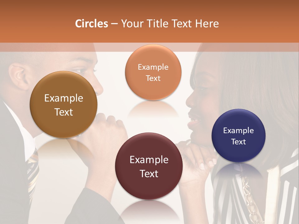 A Man And A Woman Looking At Each Other PowerPoint Template