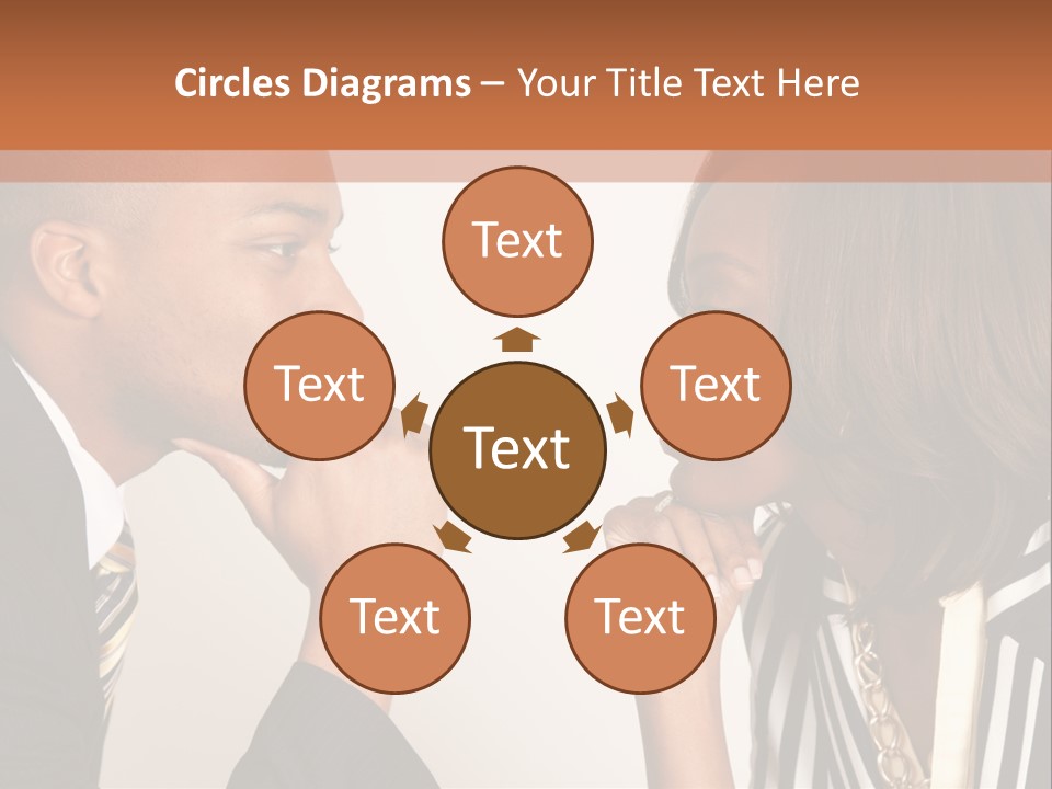 A Man And A Woman Looking At Each Other PowerPoint Template