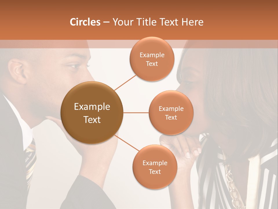 A Man And A Woman Looking At Each Other PowerPoint Template