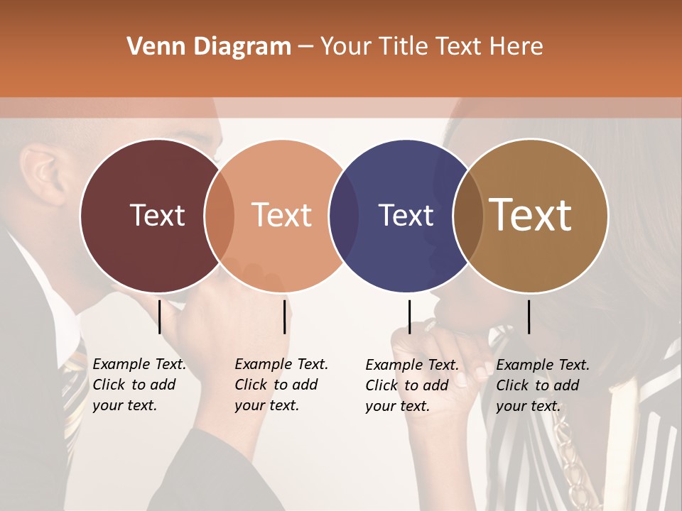 A Man And A Woman Looking At Each Other PowerPoint Template