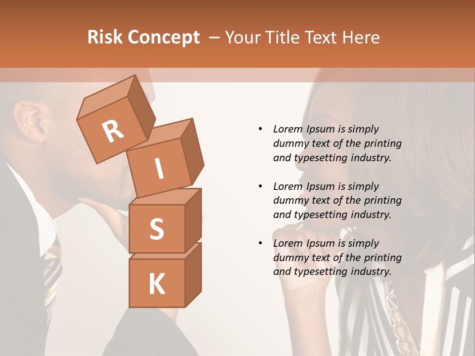 A Man And A Woman Looking At Each Other PowerPoint Template