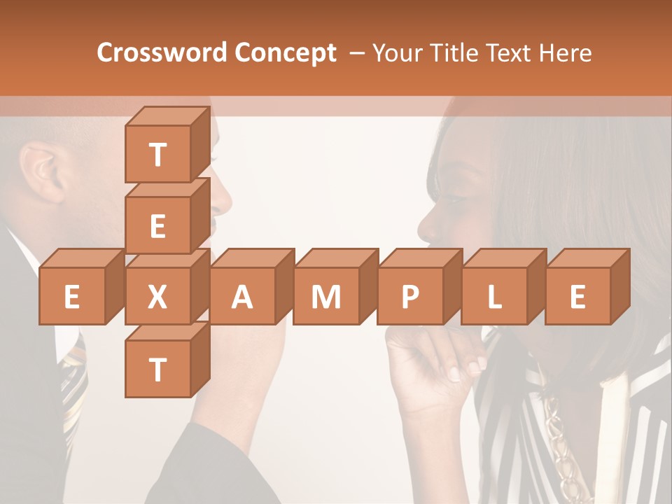 A Man And A Woman Looking At Each Other PowerPoint Template