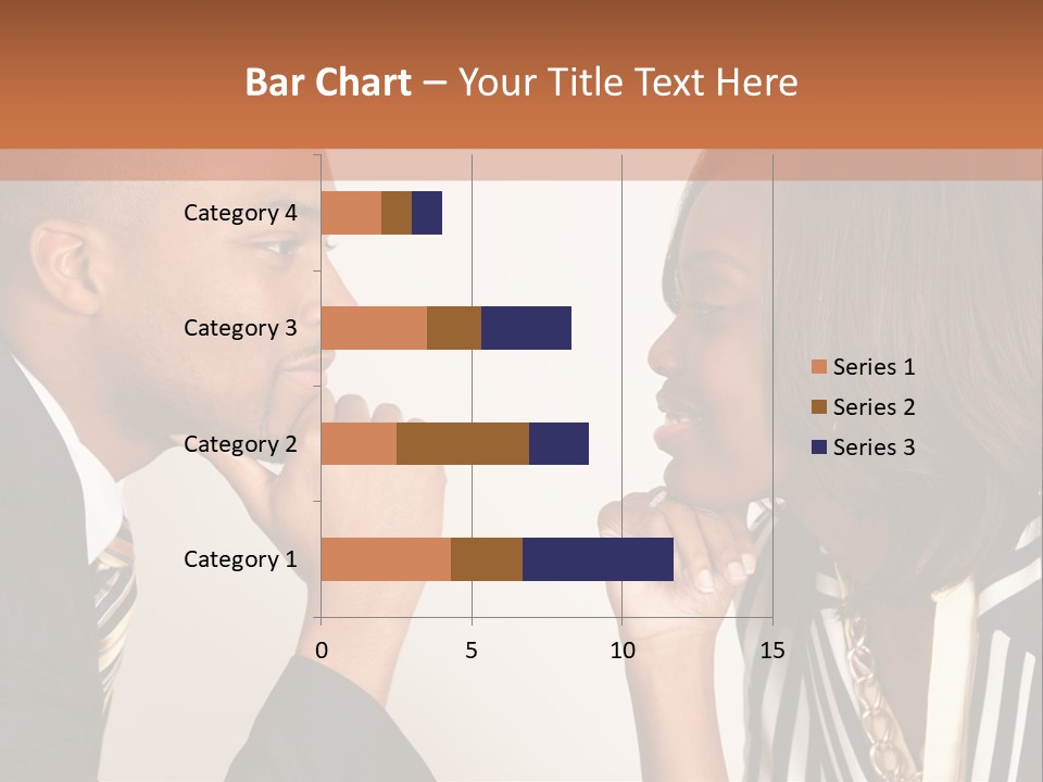 A Man And A Woman Looking At Each Other PowerPoint Template