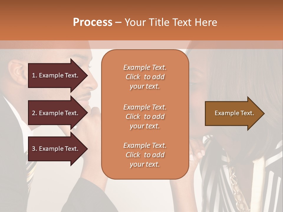 A Man And A Woman Looking At Each Other PowerPoint Template