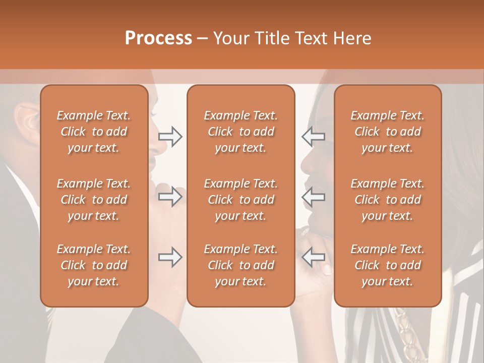 A Man And A Woman Looking At Each Other PowerPoint Template
