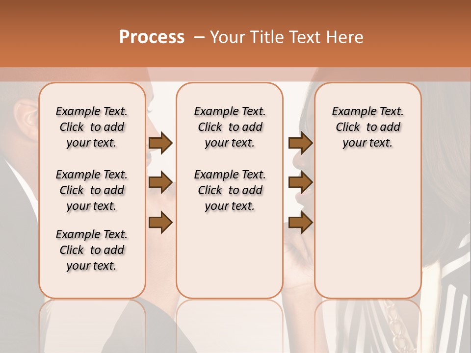 A Man And A Woman Looking At Each Other PowerPoint Template