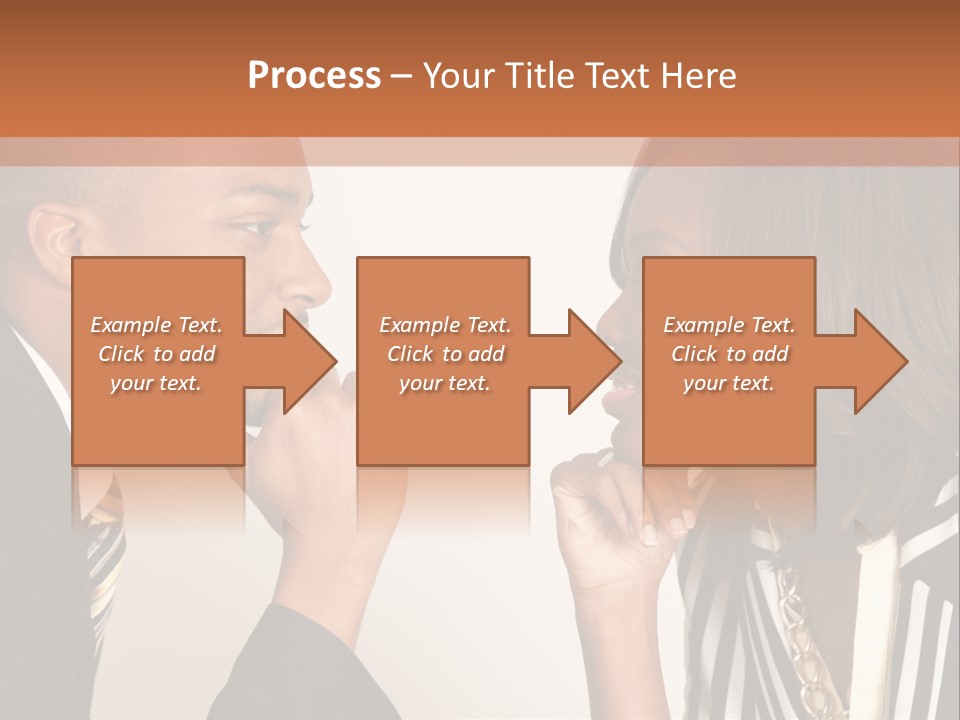 A Man And A Woman Looking At Each Other PowerPoint Template