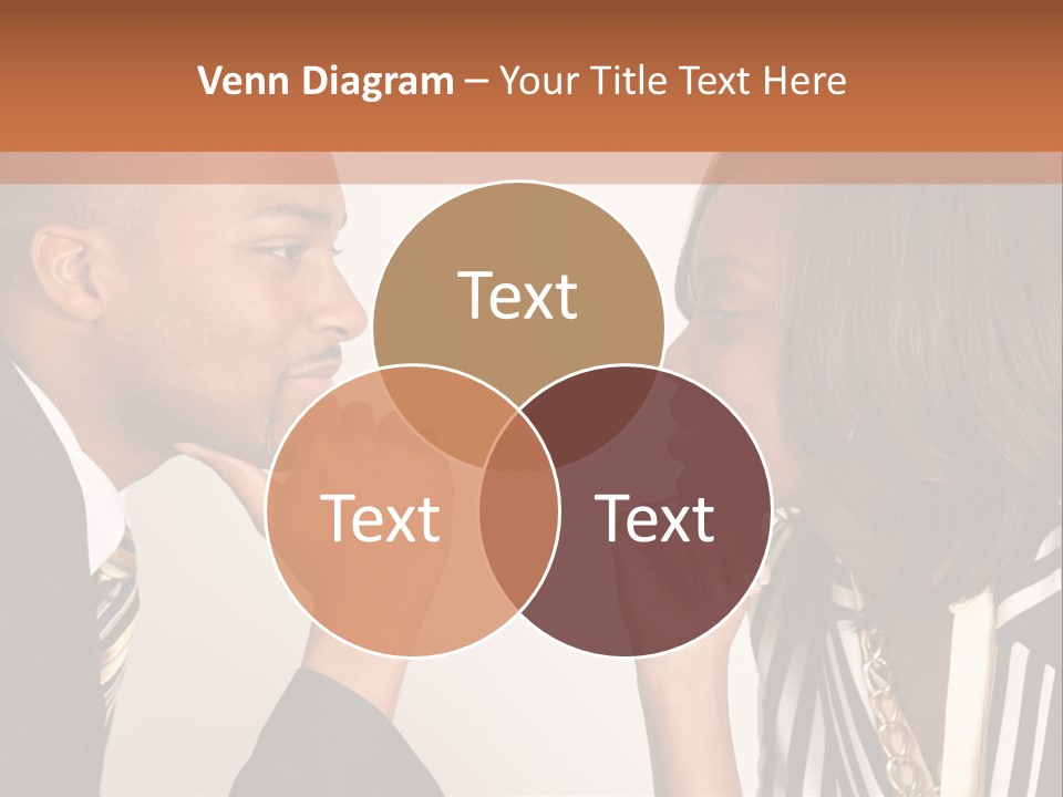 A Man And A Woman Looking At Each Other PowerPoint Template