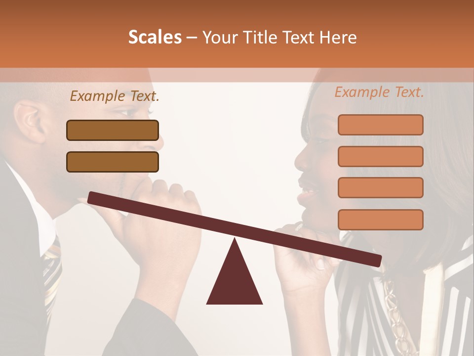 A Man And A Woman Looking At Each Other PowerPoint Template