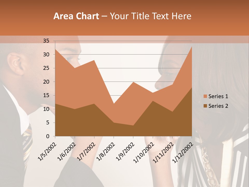 A Man And A Woman Looking At Each Other PowerPoint Template