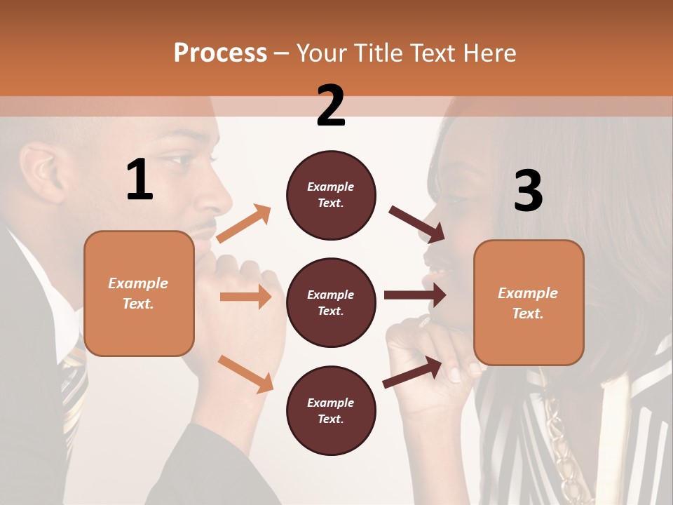 A Man And A Woman Looking At Each Other PowerPoint Template