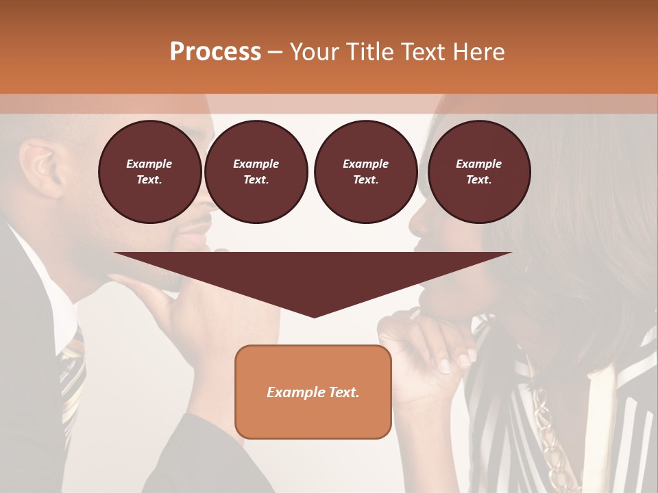 A Man And A Woman Looking At Each Other PowerPoint Template