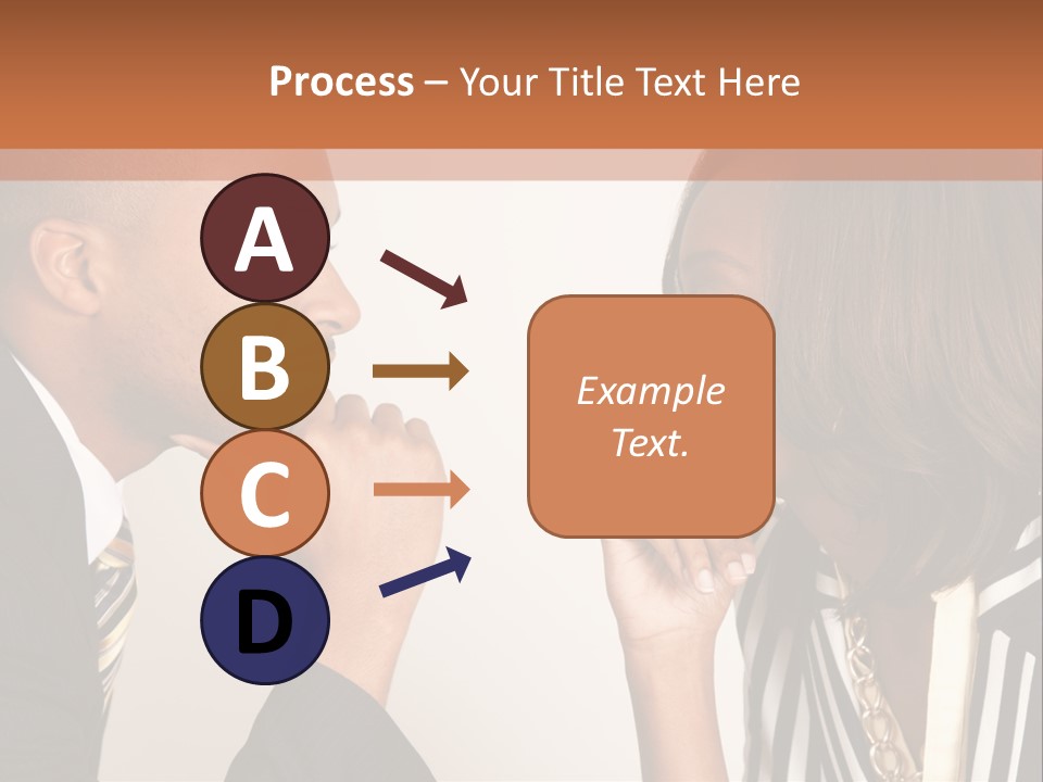 A Man And A Woman Looking At Each Other PowerPoint Template